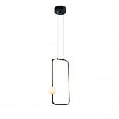 Lámpara 15W LED colgante blanco con negro - 5