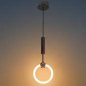 Lámpara 10W LED colgante Ring negro - 4