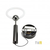 Lámpara 10W LED colgante Ring negro - 3