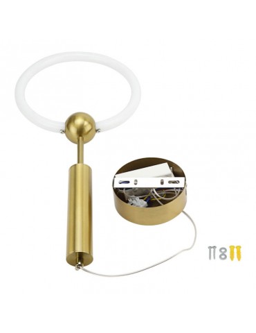 Lámpara 11W LED colgante Ring gold - 3