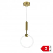 Lámpara 11W LED colgante Ring gold - 5