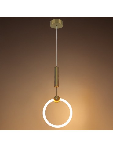 Lámpara 11W LED colgante Ring gold - 4
