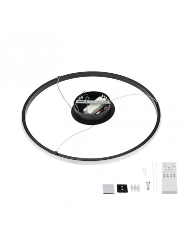 Lámpara 30W LED CCT colgante Regulable negro Ø50cm - 3