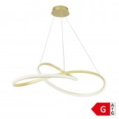 Lámpara 30W LED colgante Sand Satin gold cálido - 1
