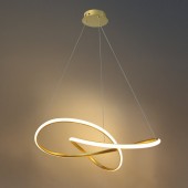 Lámpara 30W LED colgante Sand Satin gold cálido - 3