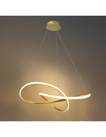 Lámpara 30W LED colgante Sand Satin gold cálido - 3