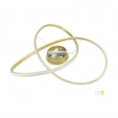 Lámpara 30W LED colgante Sand Satin gold cálido - 4