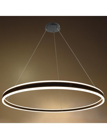Lámpara 60W LED colgante 1m diámetro negro - 3