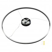 Lámpara 60W LED colgante 1m diámetro negro - 4