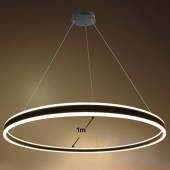 Lámpara 60W LED colgante 1m diámetro negro - 3