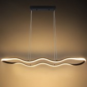 Lámpara 24W LED colgante 1m diámetro negro - 5