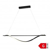17W LED Lámpara colgante 110cm blanco cálido negro - 5