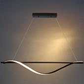 17W LED Lámpara colgante 110cm blanco cálido negro - 3