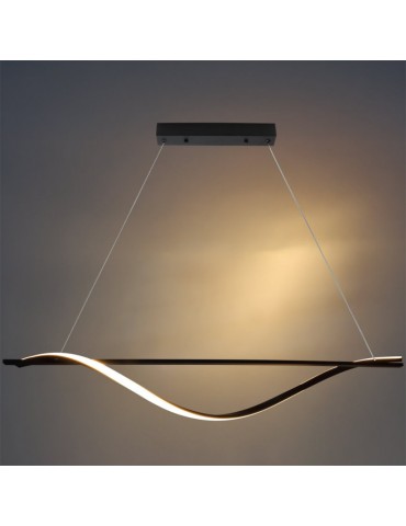17W LED Lámpara colgante 110cm blanco cálido negro - 3