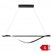 Lámpara 17W LED colgante 110cm blanco cálido negro - 1