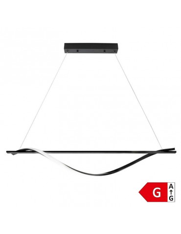 Lámpara 17W LED colgante 110cm blanco cálido negro - 1