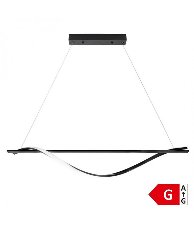 Lámpara 17W LED colgante 110cm blanco cálido negro - 1
