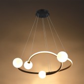 Lámpara 36W LED colgante Oval 2 negro - 3