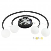 Lámpara 36W LED colgante Oval 2 negro - 5