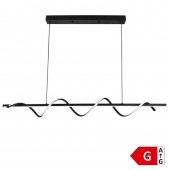 Lámpara 17W LED colgante 110cm blanco cálido negro - 1