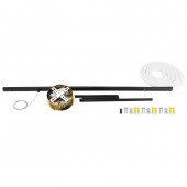 36W LED lámpara colgante negro blanco 100cm - 4