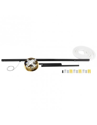 36W LED lámpara colgante negro blanco 100cm - 4