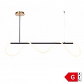 36W LED lámpara colgante negro blanco 100cm - 1