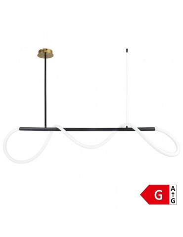 36W LED lámpara colgante negro blanco 100cm - 5