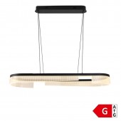 Lámpara 30W LED colgante Anillo oval 1m - 1