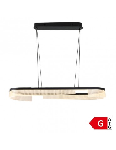 Lámpara 30W LED colgante Anillo oval 1m - 1