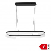 Lámpara 30W LED colgante Anillo oval 1m - 5