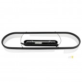 Lámpara 30W LED colgante Anillo oval 1m - 4