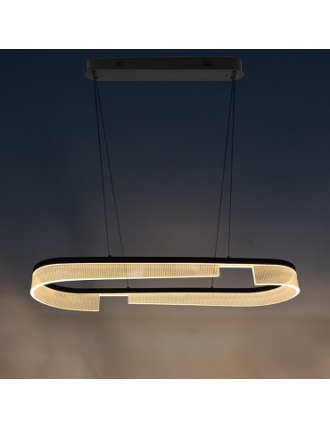 Lámpara 30W LED colgante Anillo oval 1m - 3