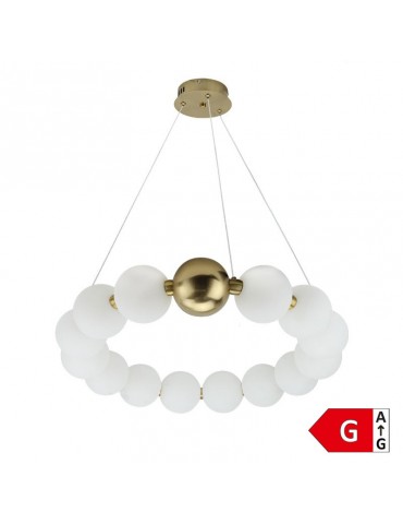 Lámpara 27W LED colgante Esferas Cooper White - 1