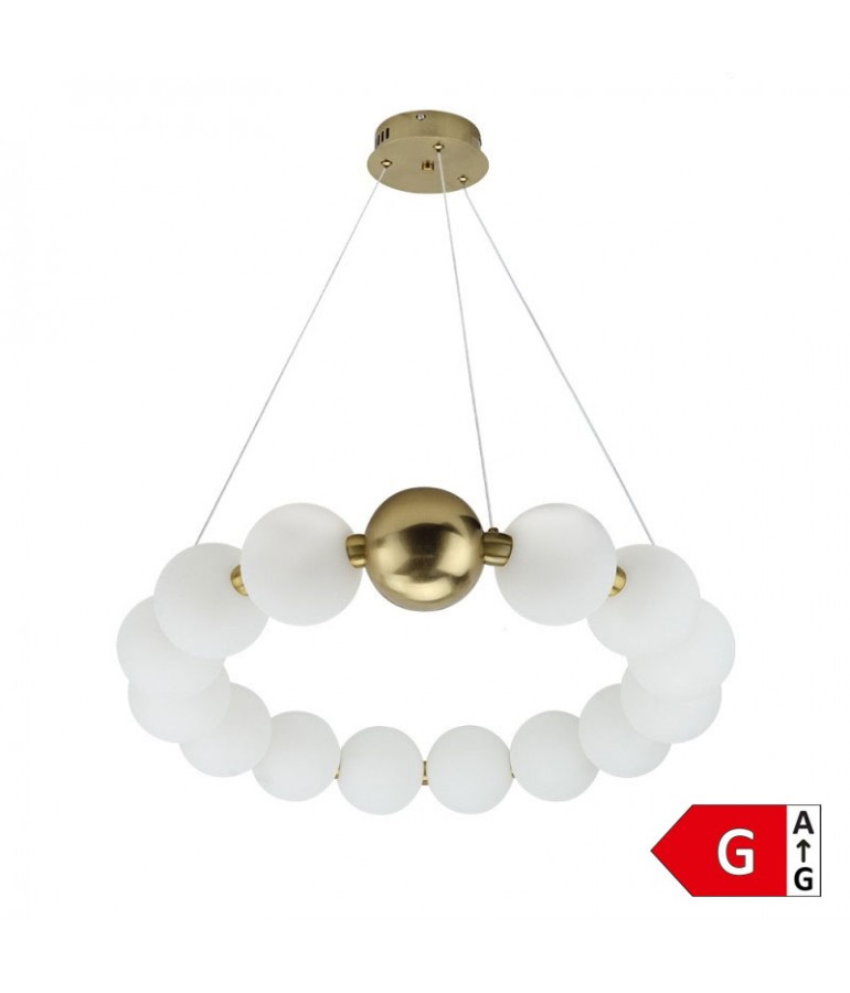 Lámpara 27W LED colgante Esferas Cooper White - 1