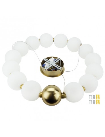 Lámpara 27W LED colgante Esferas Cooper White - 5