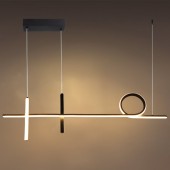 Lámpara 24W LED colgante Loop negro 100cm - 3