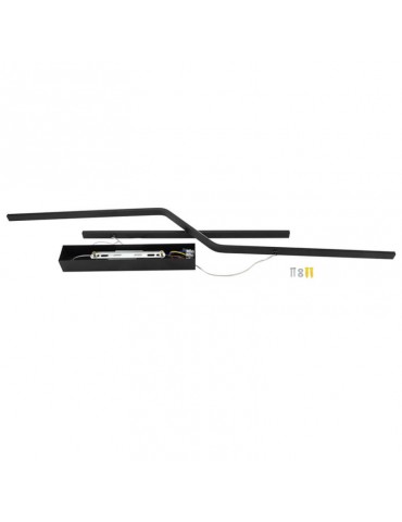 13W LED lámpara colgante Sand Black 105cm - 4
