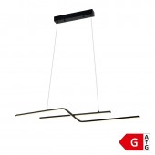 13W LED lámpara colgante Sand Black 105cm - 5