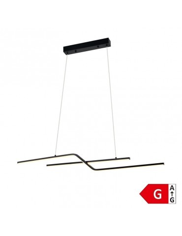 13W LED lámpara colgante Sand Black 105cm - 5
