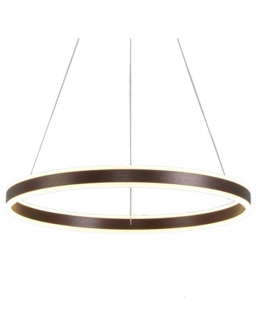 Lámpara 36W LED colgante anillo 60cm negro - 4