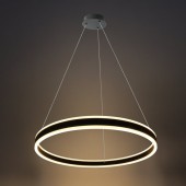 Lámpara 36W LED colgante anillo 60cm negro - 3