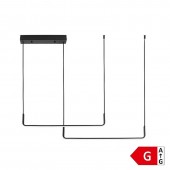 25W LED lámpara colgante barras 120cm - 1