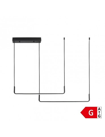 25W LED lámpara colgante barras 120cm - 1