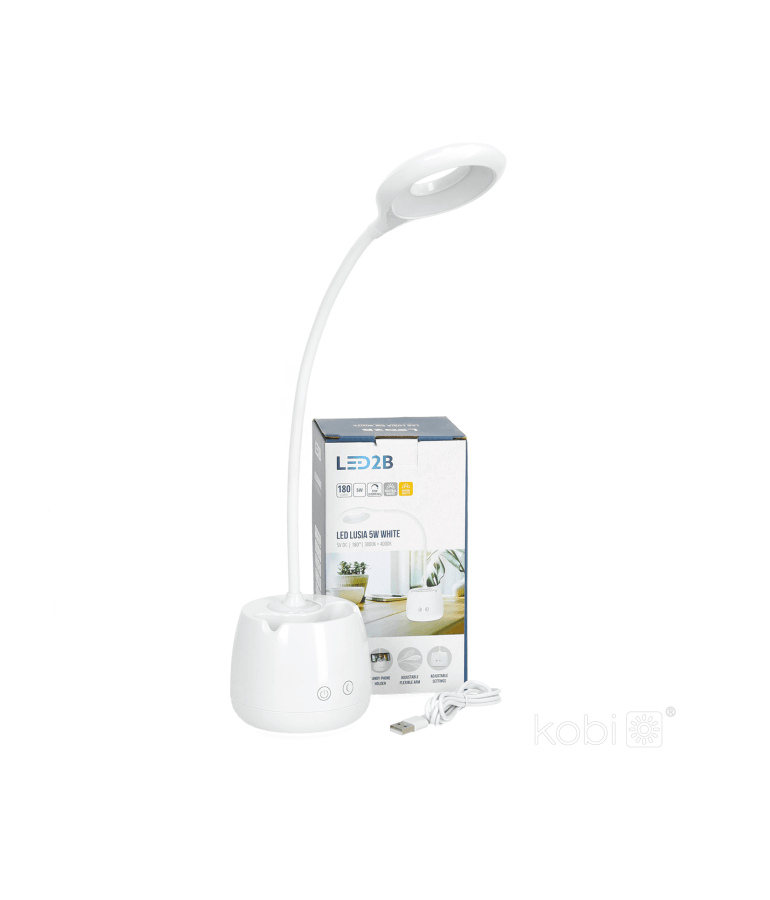 Lámpara LED escritorio LUSIA Black 5W Flexo - 4