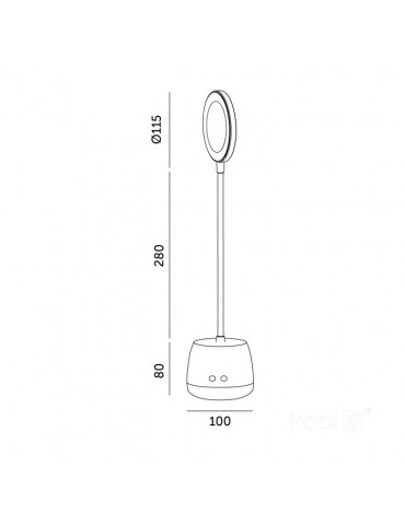 Lámpara LED escritorio LUSIA Black 5W Flexo - 6