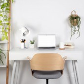 Lámpara LED de mesa E27 orientable ROLIG Blanca - 2