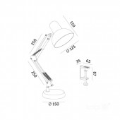 Lámpara led de mesa AURIQ E27 Negro - 4