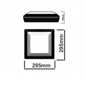 Plafón Cuadrado E27 Sofía-QS - 5