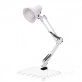 Lámpara  articulada led de mesa AURIQ E27 Blanca - 3